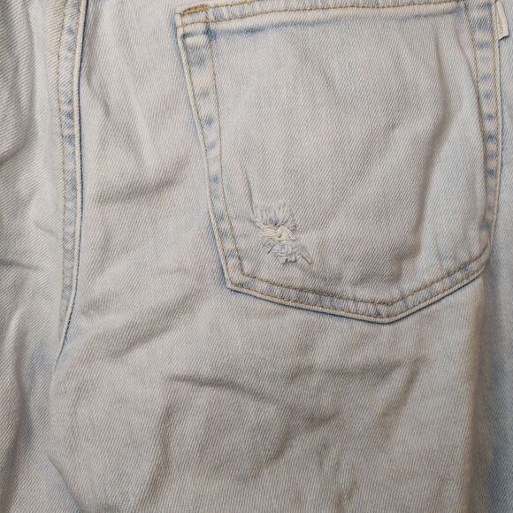 Women's Distressed High Rise Ankle Straight Jeans sz 7 Light Blue - Picture 9 of 11